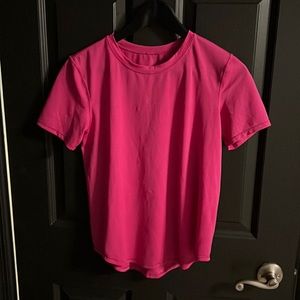 Lululemon pink running shirt